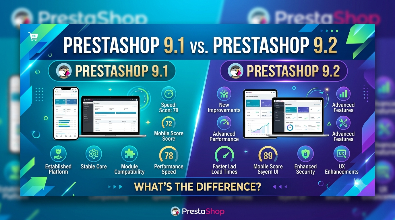 PrestaShop 9.1 vs. PrestaShop 9.2: What Actually Changed for Merchants?